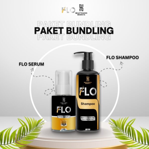 Promo Bundling Perawatan Rambut Flo Hair Serum + Flo Hair Shampo - Flo Haircare