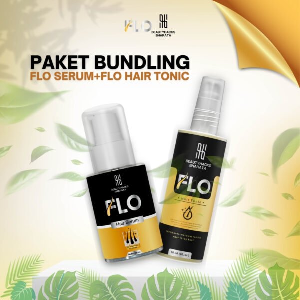Promo Bundling Perawatan Rambut Flo Hair Tonic + Flo Hair Serum - Flo Haircare